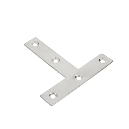 T Brackets 3.14" x 3.14" Stainless Steel Flat Repair Plate,10pcs - size: T Shape 80mm x 80mm 10pcs