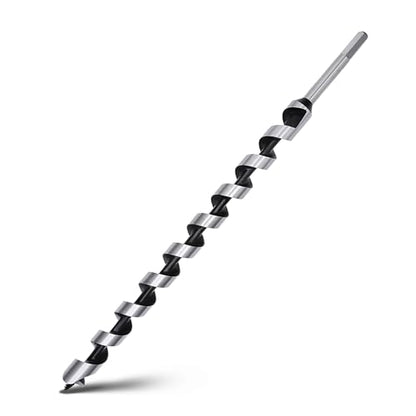 0.98 x 23.6 Auger Drill Bit for Wood,25x600mm Hex Shank Ship Auger Bit - size: 0.98 in x 23.6 in