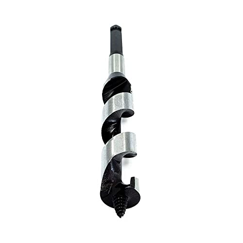 Benchmark Abrasives 1 Inch Auger Drill Bit for Woodworking,7/16” Hex Shank Tool for Smooth, Clean Cuts Hole Carbon Steel Hole Cutter Drill Bit for Drilling on Soft & Hard Wood, MDF, Plywood - size: 1 in