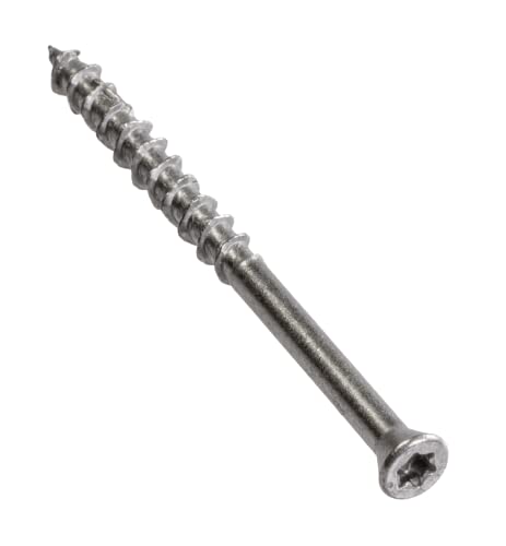 Simpson Strong-Tie T07225WP1 Deck-Drive DWP Wood SS Screw — #7 x 2-1/4 in. T-15, Trim Head, Type 316 (1 lb.)