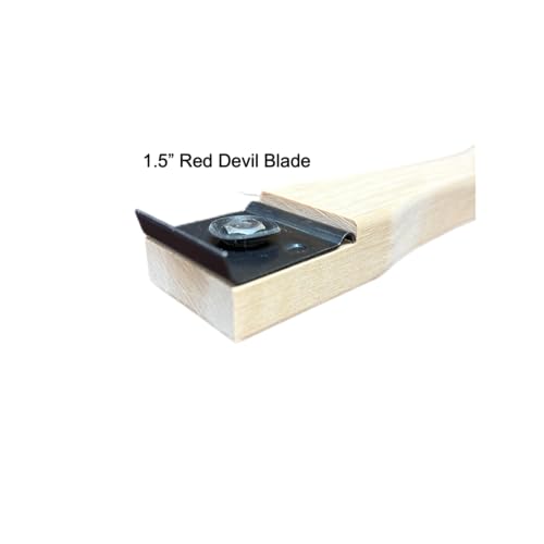 Tru-Lamb Floor Scrapers, 5 Pack, Paint, Stain & Varnish Removal Tools with Red Devil Blades, Professional Scrapers for Surface Prep and Finish Removal (5 Pack, 11" x 1.5") - size: 11" x 1.5"