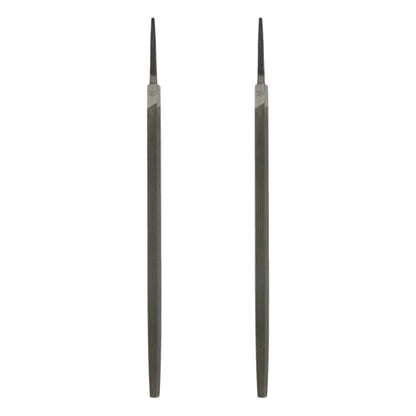 HARFINGTON 2 Pcs 12" Square Fine Cut File Double Cut Teeth Fine Metal File High Carbon Steel T12 without Handle for Metal Wood Finishing Roughing Shaping, Grey - size: 12", style: Fine Cut