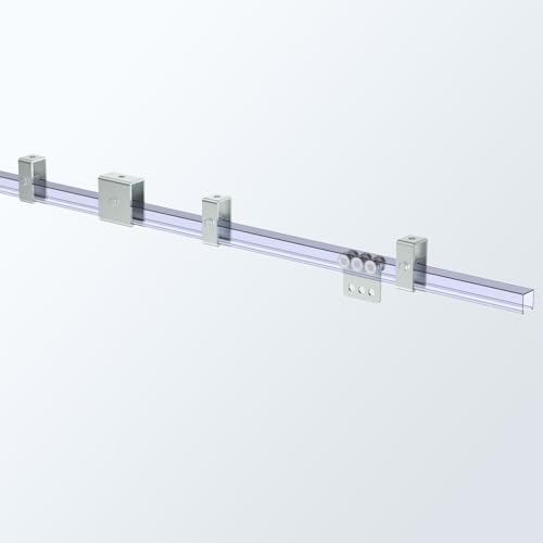 SKTREX Strut Channel Connector Extend Bracket Connection for 1-5/8" Wide and 1-5/8" Height Strut Channel (4 Count, Steel, Silver, Wall Mount) - style: 4 Sets Connector Extend Bracket