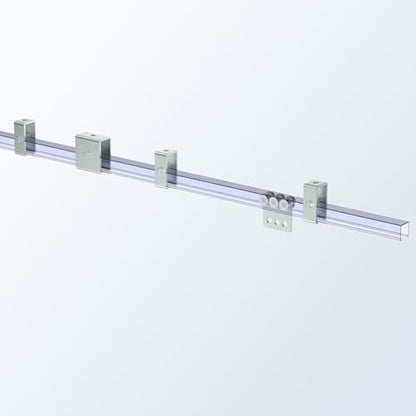 SKTREX Strut Channel Connector Extend Bracket Connection for 1-5/8" Wide and 1-5/8" Height Strut Channel (4 Count, Steel, Silver, Wall Mount) - style: 4 Sets Connector Extend Bracket