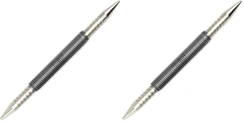 WHLLING Dual Head Nail Setter, Hammerless 1/32″& 1/16″ Spring Nail Set, 3500 PSI Striking Force Counter Punch (Pack of 2) - size: Nail Setter (Pack of 2)