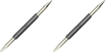WHLLING Dual Head Nail Setter, Hammerless 1/32″& 1/16″ Spring Nail Set, 3500 PSI Striking Force Counter Punch (Pack of 2) - size: Nail Setter (Pack of 2)
