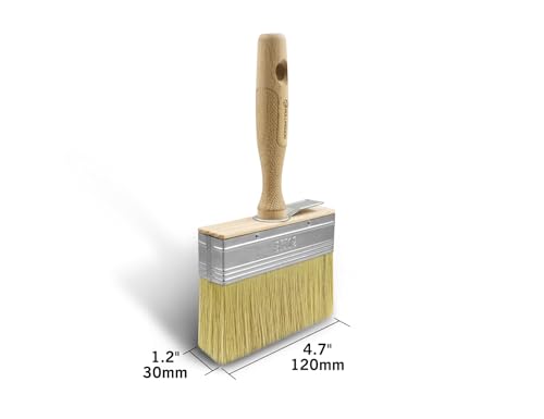 ROLLINGDOG 4.5 Inch Deck Stain Paint Brush - size: 4.5"(Pack of 2)