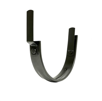 8" Halfround Gutter Hanger - Aluminum - Powder Coated to Match Gutter Coil Color - 8" Gutter - Works on Straight and Slanted Fascia (8" Halfround) (Dark Bronze, 8 inch) - color: Dark Bronze
