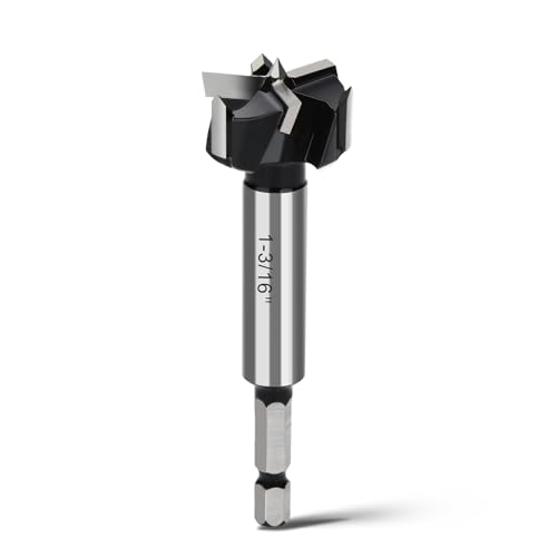 1-3/16" Forstner Drill Bit with 1/4" Quick Change Hex Shank - size: 1-3/16" | 30mm