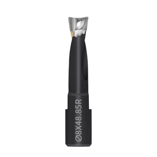 8mm Carbide Bit for DF500 Domino Joiner, Spiral Flute Cutter, 1 Pack - size: 8mm