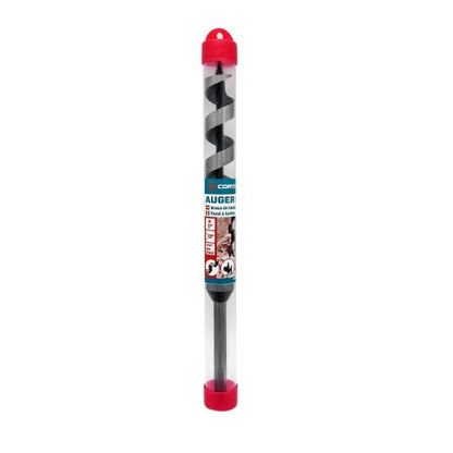 1 x 12 Inch Auger Drill Bit for Wood, Soft and Hard Wood Plastic with 7/16 Inch Hex Shank - style: 1" x 12"