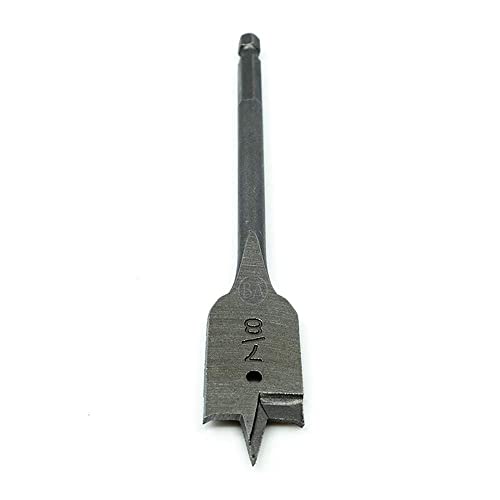 Benchmark Abrasives 7/8" x 6" Spade Drill Bit with Quick-Change Hex Shank Hole Cutter for Woodworking, Drilling, High-Speed Steel Paddle Flat Bits (7/8" x 6") - size: 7/8" x 6"