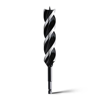 1-1/5" x 9" Auger Drill Bit for Soft and Hard Wood,Hex Shank - size: 1-1/5", style: 9"