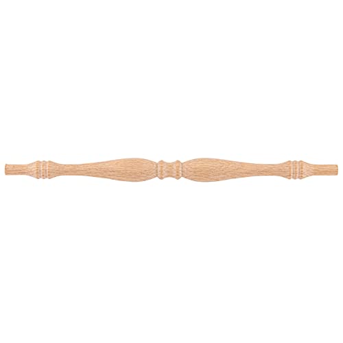 Unfinished Oak Spindle for Chair | Unstained Wood Spindle, Unpainted Wooden Spindles for Crafts, Wooden Chair Part for Furniture Repair | CP4-O