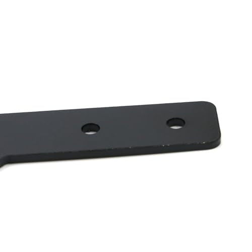 KUMGROT 135 Degree Angle Flat Bracket Carbon Steel Leg Brackets - size: 3.35", style: 135 Degree Black