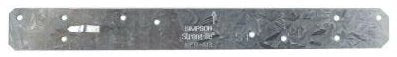 Simpson Strong-Tie ST12 Strap Tie - 100 Pack, 1-1/4 x 11-5/8 in, Galvanized, Wall Mount