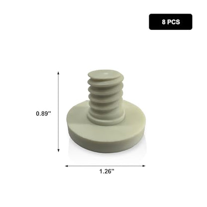 20 PCS Replacement Bolts Compatible with Suncast Storage Sheds - color: White