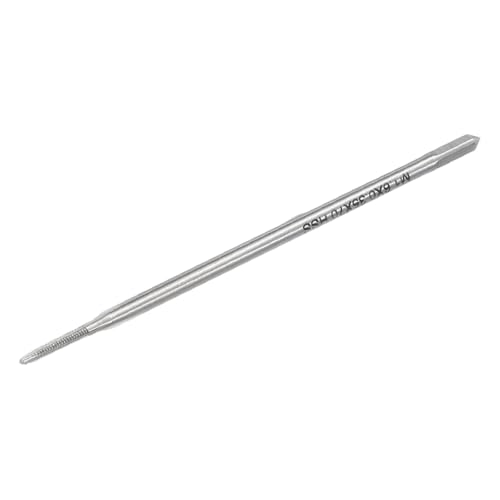 uxcell Metric Thread Tap M1.6 x 0.35 H2 70mm Extra Long Straight Flute - size: M1.6 x 0.35 x 70mm