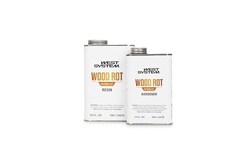 West System 690 Wood Rot Repair Kit, Medium | Two-Part Epoxy System - size: Medium Kit