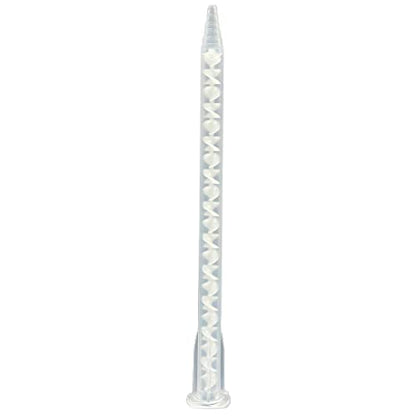 CosmoMix Helical Static Mixer Nozzle Tube Tip, Bayonet Connection, 6 Inches, 21 Elements, 10 Pieces Epoxy Mixing Nozzle Tip, For AB Glue Acrylic Adhensive Gun Mixer(RCS07-21S)
