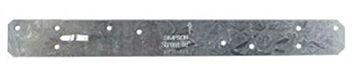 Simpson Strong-Tie ST18 ST 17-3/4 in. 16-Gauge Galvanized Strap Tie (Pack of 100) - size: 100 Pack