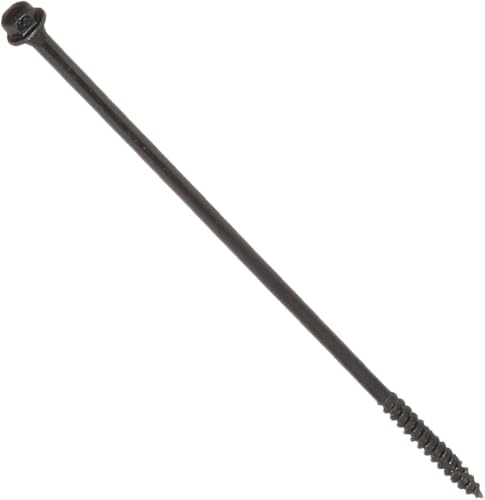 Hillman 47814 TimberTite Landscape Screw, Steel, 1/4" x 8", 50-Pack - size: 1/4" x 8"