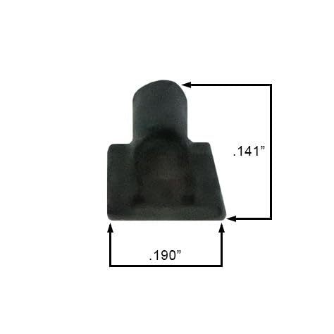 WRS .190" x .141" Black Bulb Seal Weatherstripping, 24 Ft Roll - color: 24 Ft Roll - Black Bulb Seal (.190" x .141")