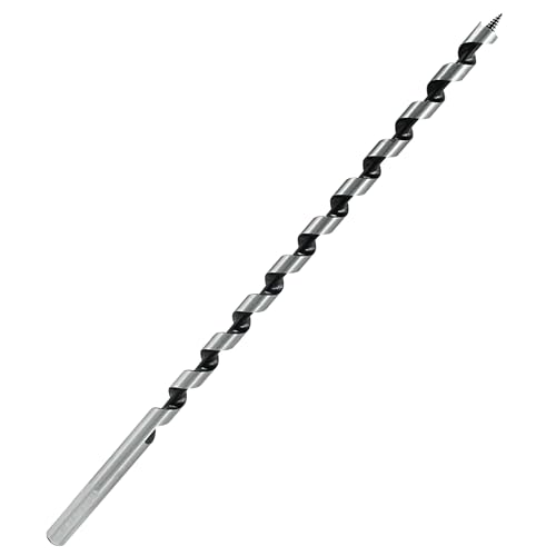 Muretnze 3/8 Inch x 12 Inch Long Auger Drill Bit, Hex Shank - size: 3/8 Inch Diameter x 12 Inch Length