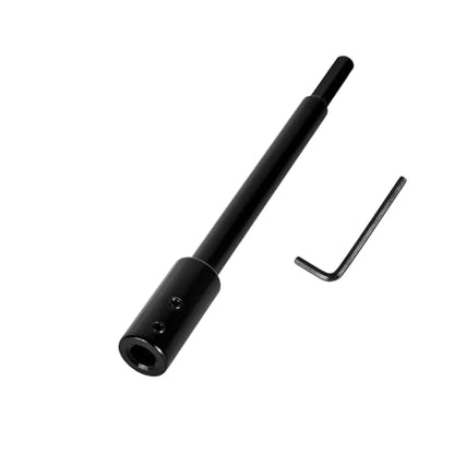 7 Inch Forstner Bit Extension for 3/8'' Round Shank Black Hole Saw Drill Chuck Extension Adding 5-3/4 inches Drilling Depth to Forstner Drill Bit for Wood Turners Furniture Carpentry - size: 7'' Long for 3/8'' Round Shank