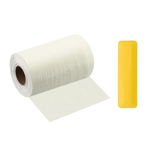 HARFINGTON Wood Grain Repair Tape 4" x33ft Self-Adhesive Repair Patch - color: Beige Wood, size: 4" x 33ft