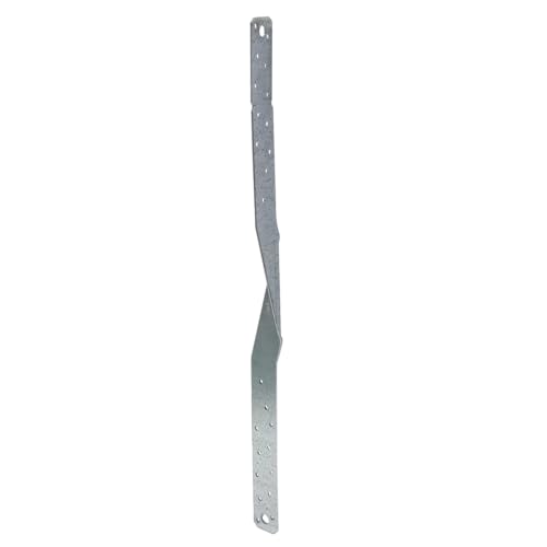 Simpson Strong-Tie HTS20 Heavy Twist Strap - 20 in. Long, 14-Gauge Zinc Galvanized Steel Construction, Resists Heavy Uplift Loads, Small Bend Section to Reduce Interference