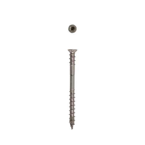 #10 x 2-1/2" SPAX Stainless Steel Wood Screws 5 lbs (415 pcs) Star Drive Rust Corrosion Resistant PowerDeck Heavy Duty Exterior Deck - size: #10 x 2-1/2"