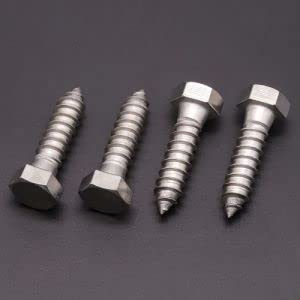 (6 PCS) 1/2 x 1-1/2" Stainless Steel Hex Lag Screws Bolts, 304 Stainless Steel Hexagon Head Lag Wood Screws, Full Thread, by RoyceMart - size: 1/2 x 1-1/2"