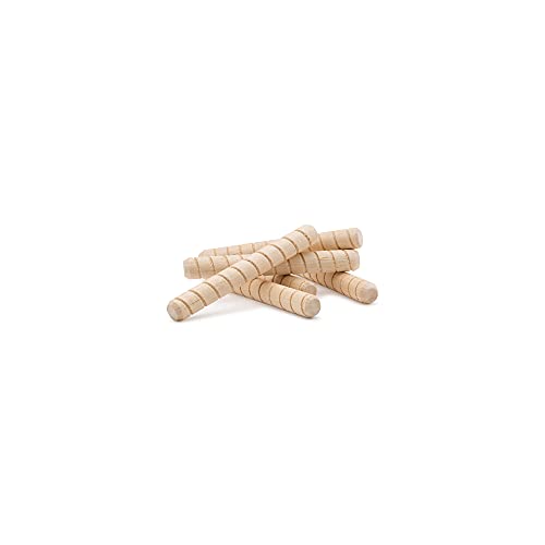 Wooden Dowel Pins 5/16 inch x 2 inch, Pack of 500 Spiral Dowel Joints for Woodworking, Furniture and Crafts, by Woodpeckers - size: 5/16 inch x 2 inch