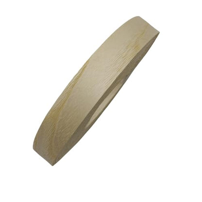 Ashwood Wood Veneer Edge Banding 7/8inch X 50ft -Preglued Iron On Veneer Edging-Plywood Backed with Hot Melt Adhesive Strip-Flexible Wood Tape for Furniture Cabinet Laminate