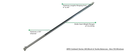 WRS 34" Series 300 Block and Tackle Window Balance, Stamp 33-1, Non-Tilt - size: 33-1 (8-13 lbs)