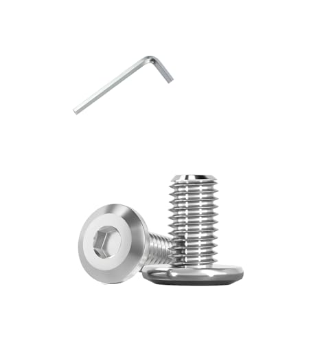 Metuja 5/16-18x5/8 Flat Head Hex Socket Cap Screws Bolts,304 Stainless Steel Fully Threaded Machine Screws with Hex Key (20PCS) Corrosion-Resistant for Furniture/Machinery - size: 5/16-18 x 5/8"