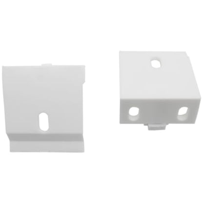 2PCS Venetian Blinds Headrail Support Brackets White Mounting Brackets for Beam Folding Blinds