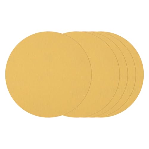 25Pcs Sanding Discs 8In 120Grit Hook and Loop Sandpapers Yellow - color: Yellow, size: 8 Inch(120 Grit)
