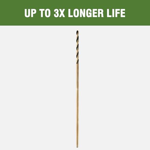 3/32" x 6" Extra Long Drill Bit (6 Pack), Aircraft Extension Drill Bits M2 High Speed Steel for Wood, Soft Metal, Plastic - size: 3/32 in