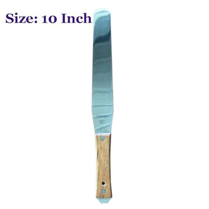 Screen Printing Ink Spatula - Stainless Steel Ink Spatula Ink Knife Wood Handle Flexible Ink Spatula for Screen Printing - 4in / 5in / 6in / 7in / 8in / 9in / 10in / 12in (10 Inch) - color: 10 Inch