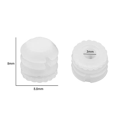 Create idea 100Pcs M4x8mm Hinge Expansion Dowels Plastic Expansion Dowels 3mm White Hinge Dowel Inserts Accessories for Cabinet Cupboard 8.8x8mm