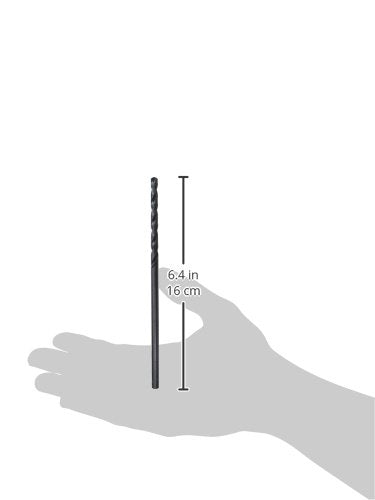 IRWIN Tools 66714 Single Black Oxide High-Speed Steel Drill Bit with Aircraft Extension, 6" - size: 7/32" x 6", style: 1pc