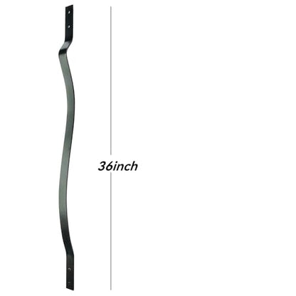 HZIU 61 Pack 36" Deck Balusters with Screws ，Iron Deck Railing - size: 36 Inch