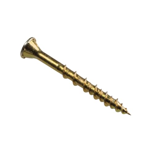 Simpson Strong-Tie WSV134S Strong-Drive WSV Subfloor Screw (Collated) - #9 x 1-3/4 in. 6-Lobe T-25 Drive Bit, Rimmede Flat Head with Nibs, Yellow-Zinc Coated (2000-Qty)