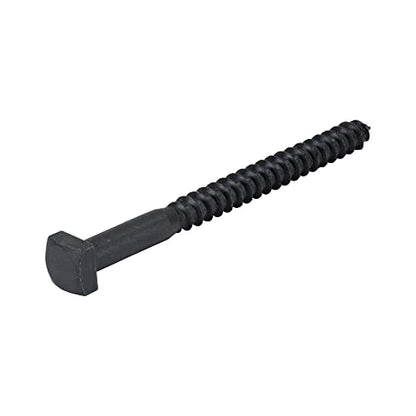 Rustic Square Lag Screws, Ruspert Weatherproof Coating, Black Exterior Lag Bolts, 1/4 x 3-Inch, (Pack of 25) - size: 1/4" x 3", style: Black Ruspert Coating (Outdoor Use)
