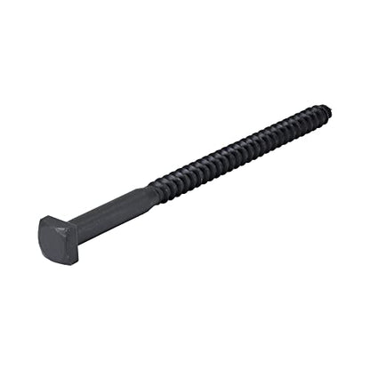 Rustic Square Lag Screws, Ruspert Weatherproof Coating, Black Exterior Lag Bolts, 3/8 x 6-Inch, (Pack of 25) - size: 3/8" x 6", style: Black Ruspert Coating (Outdoor Use)