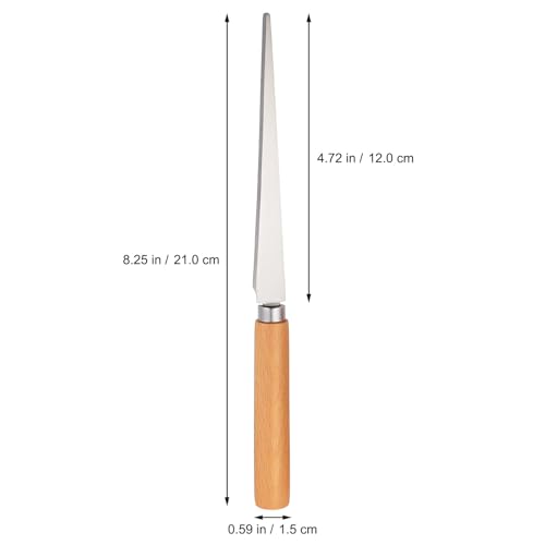 SHINEOFI 2Pcs Wooden Handle Fettling Knife,Carving Knife Set for Pottery Clay Sculpting,Precision Ceramic Carving Tools Sculpture Repair Tools with Ergonomic Handle for DIY Pottery Wood