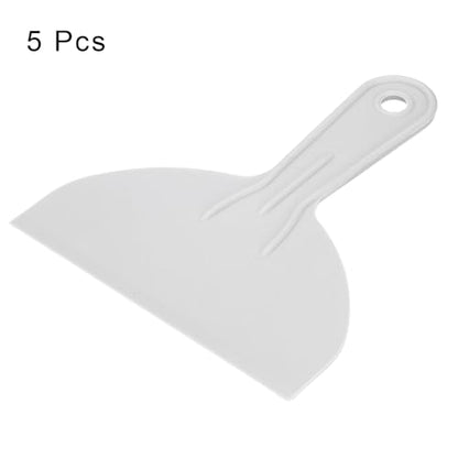 HARFINGTON 5pcs Putty Scraper 5.9" Width 1.7mm Thin Flexible Plastic Putty Knives for Taping Drywall Spreading Painting Wall Scratching Gray - size: 5.9"