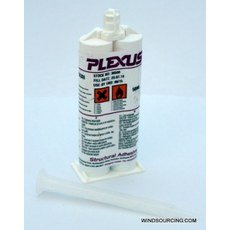 PLEXUS MA300 Off-White Two-Part Base & Accelerator (B/A) METHACRYLATE Adhesive - 50 ML Dual Cartridge - PLEXUS 30500